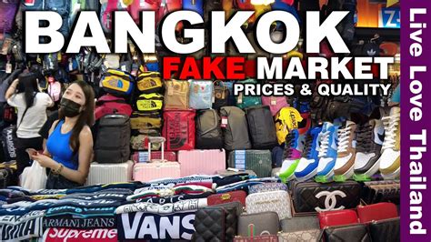 bangkok markets fake clothes|fake markets in thailand.